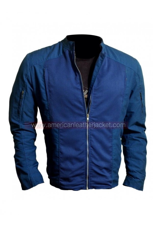 Steve rogers hot sale blue jacket